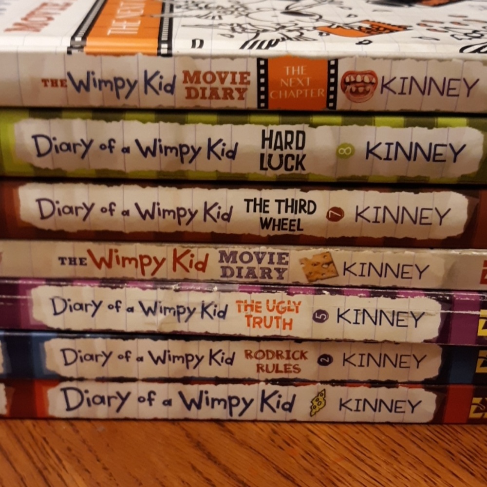 7 Diary of the wimpy kid books